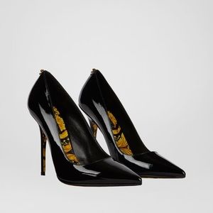 Versace Barocco Patent Leather Pumps